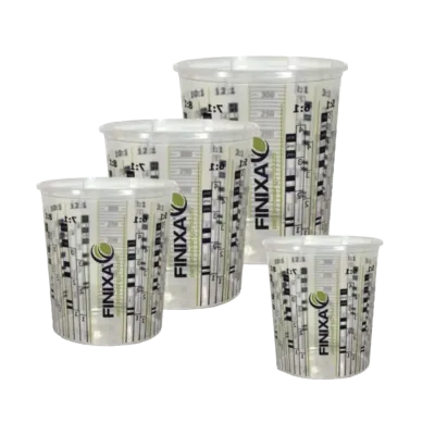 Transparentní míchací kelímek na barvu