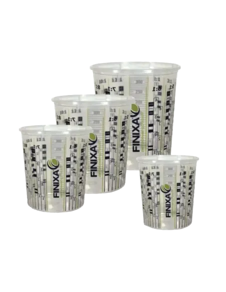 Transparentní míchací kelímek na barvu