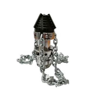 Čistící rotační tryska s karbidovým řetězem 2