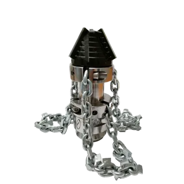 Čistící rotační tryska s karbidovým řetězem